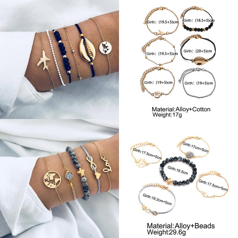 Bracelet Sets For Women (Vintage Fashion Jewelry Accessories)š