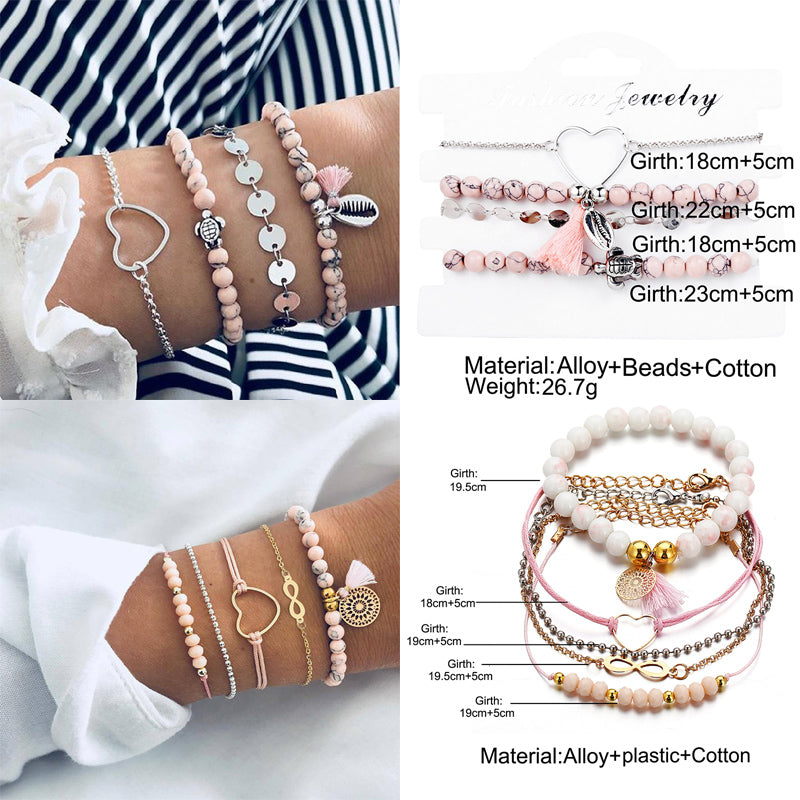 Bracelet Sets For Women (Vintage Fashion Jewelry Accessories)š
