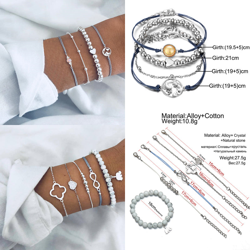 Bracelet Sets For Women (Vintage Fashion Jewelry Accessories)š