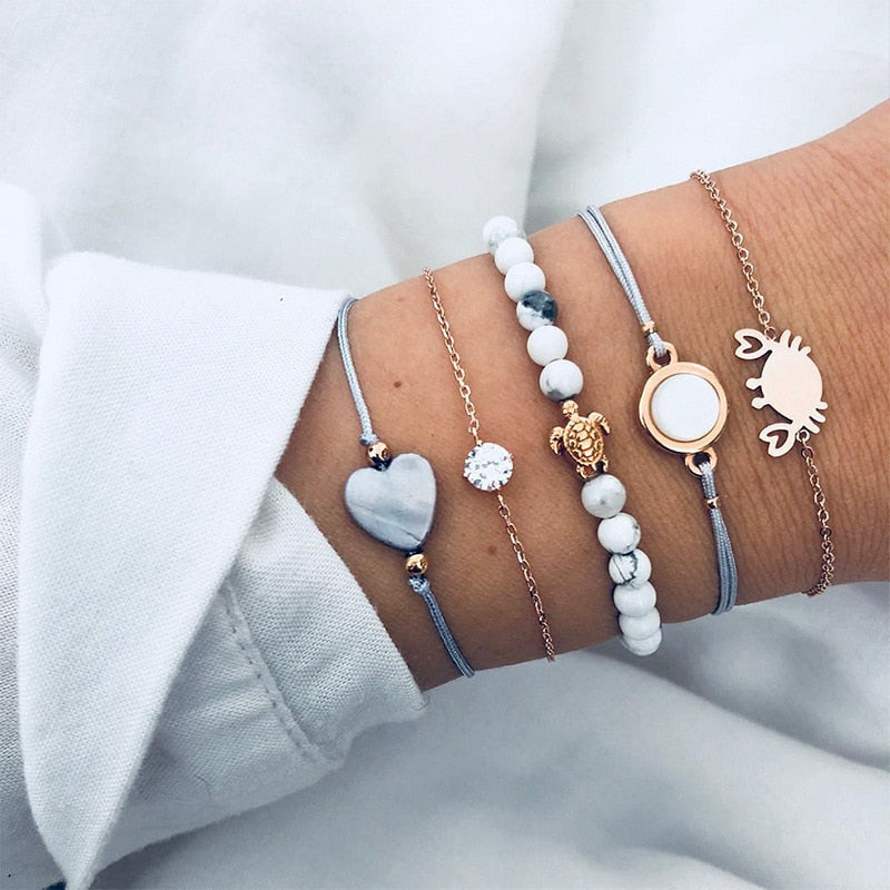 Bracelet Sets For Women (Vintage Fashion Jewelry Accessories)š