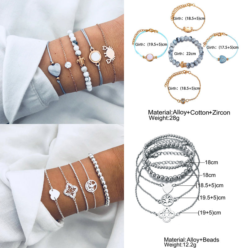 Bracelet Sets For Women (Vintage Fashion Jewelry Accessories)š