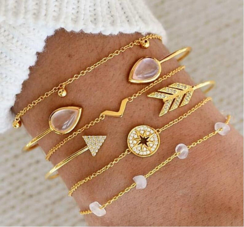 Bracelet Sets For Women (Vintage Fashion Jewelry Accessories)š