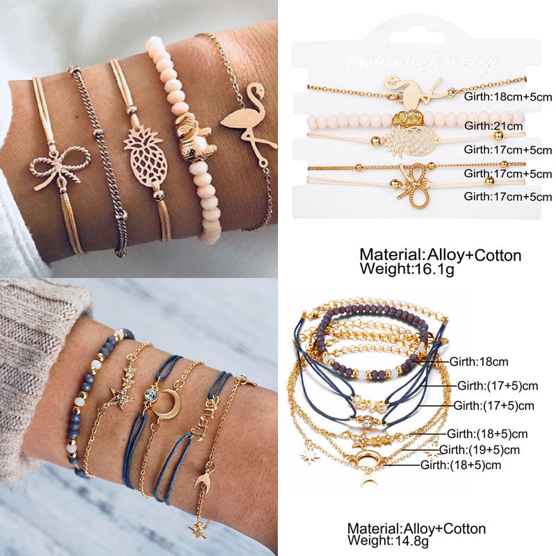 Bracelet Sets For Women (Vintage Fashion Jewelry Accessories)š