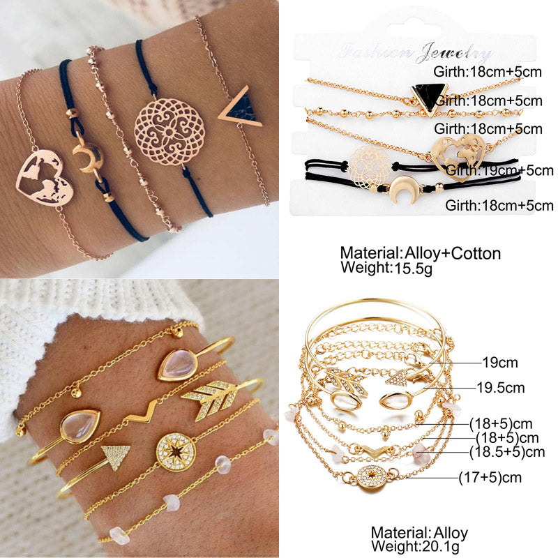 Bracelet Sets For Women (Vintage Fashion Jewelry Accessories)š