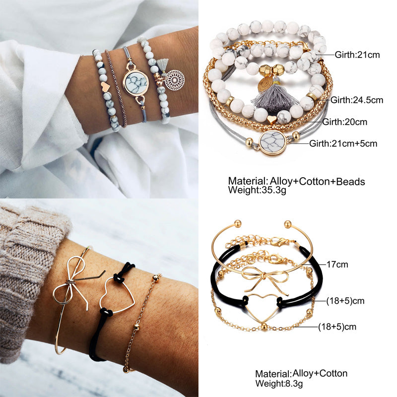 Bracelet Sets For Women (Vintage Fashion Jewelry Accessories)š