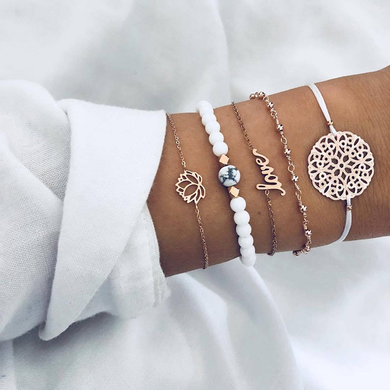 Bracelet Sets For Women (Vintage Fashion Jewelry Accessories)š