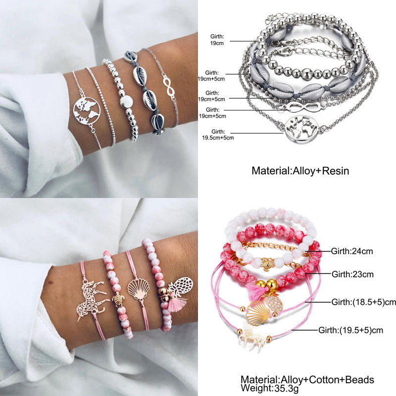 Bracelet Sets For Women (Vintage Fashion Jewelry Accessories)š