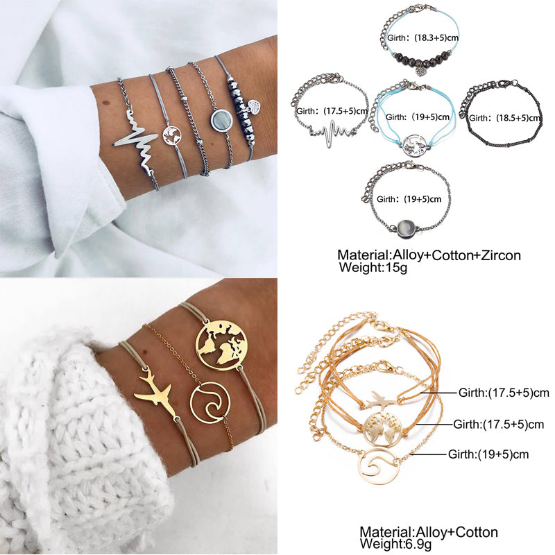 Bracelet Sets For Women (Vintage Fashion Jewelry Accessories)š
