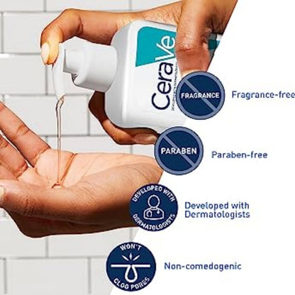 CeraVe facial Cleanser (foaming/ hydrating/ moisturizing/ smoothing cleanser)💙