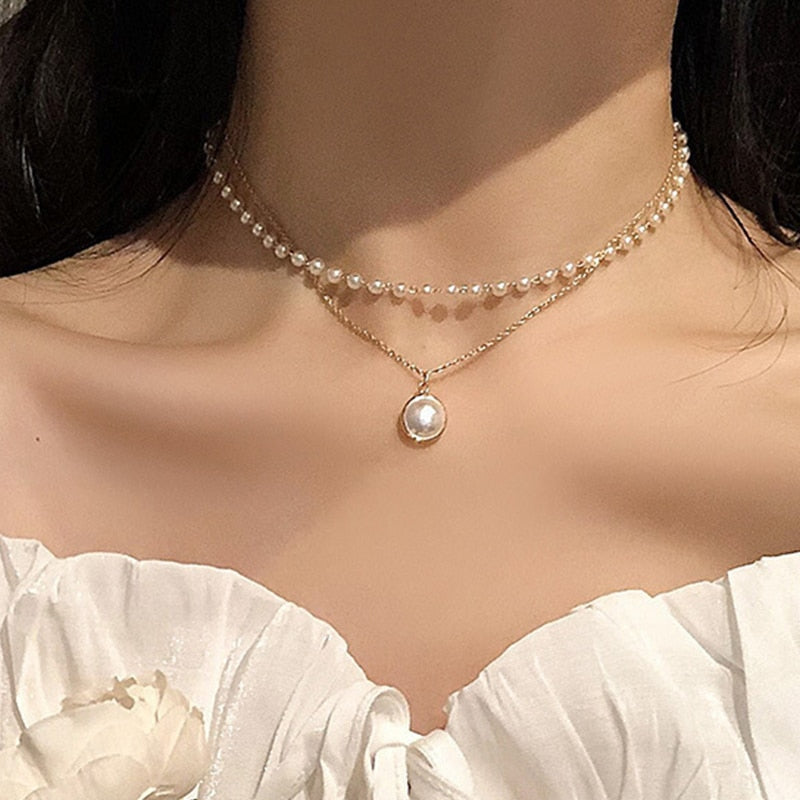 Fashion Vintage Crystal Pearl Necklace! (Trendy 2023)💫