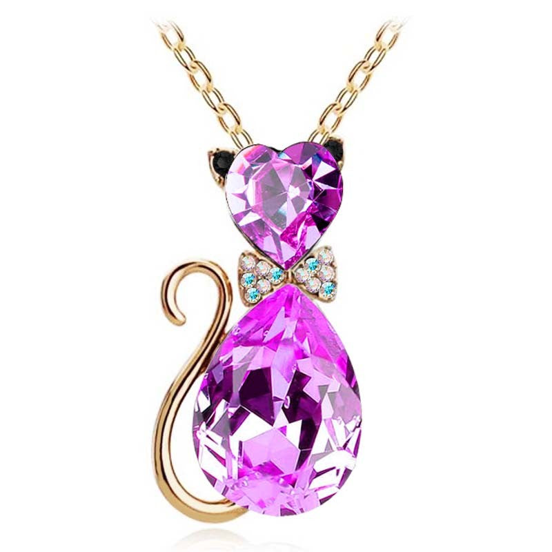 Crystal Cat Pendant