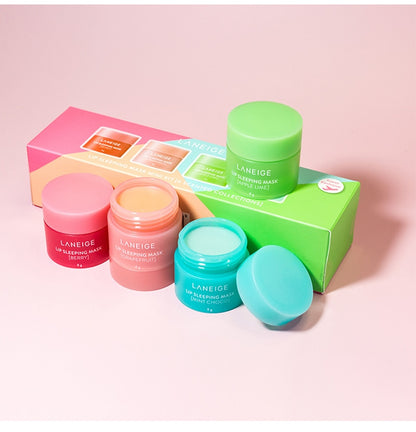 Laneige Lip Sleeping Mask Mini Set - Hydrating Repairing Lip Balm Anti-wrinkles, Remove Dead Skin Lip Care