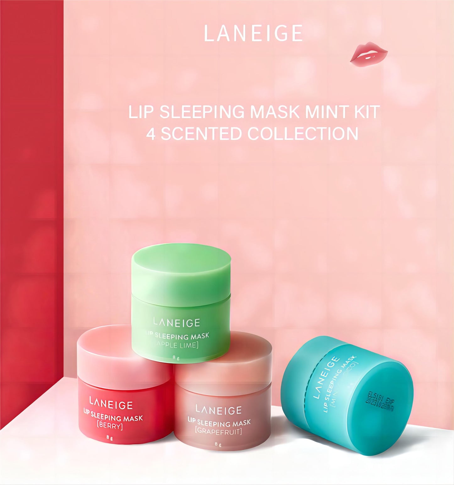 Laneige Lip Sleeping Mask Mini Set - Hydrating Repairing Lip Balm Anti-wrinkles, Remove Dead Skin Lip Care