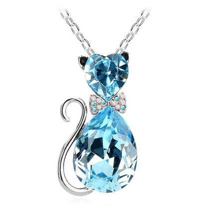 Crystal Cat Pendant