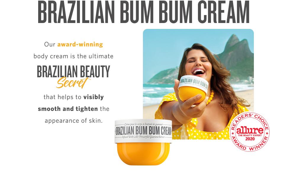 BRAZILIAN BUM Cream Body Lotion 150ml beautifully scented