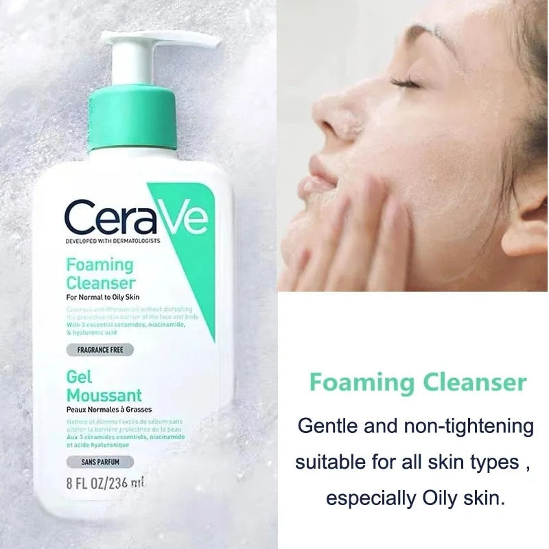 CeraVe facial Cleanser (foaming/ hydrating/ moisturizing/ smoothing cleanser)💙