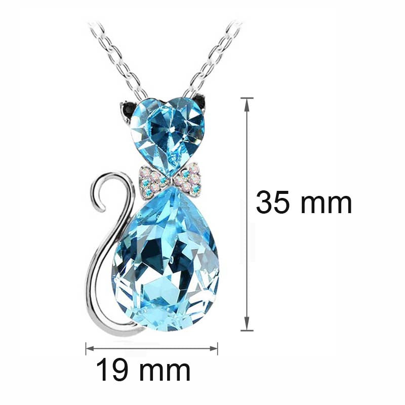 Crystal Cat Pendant