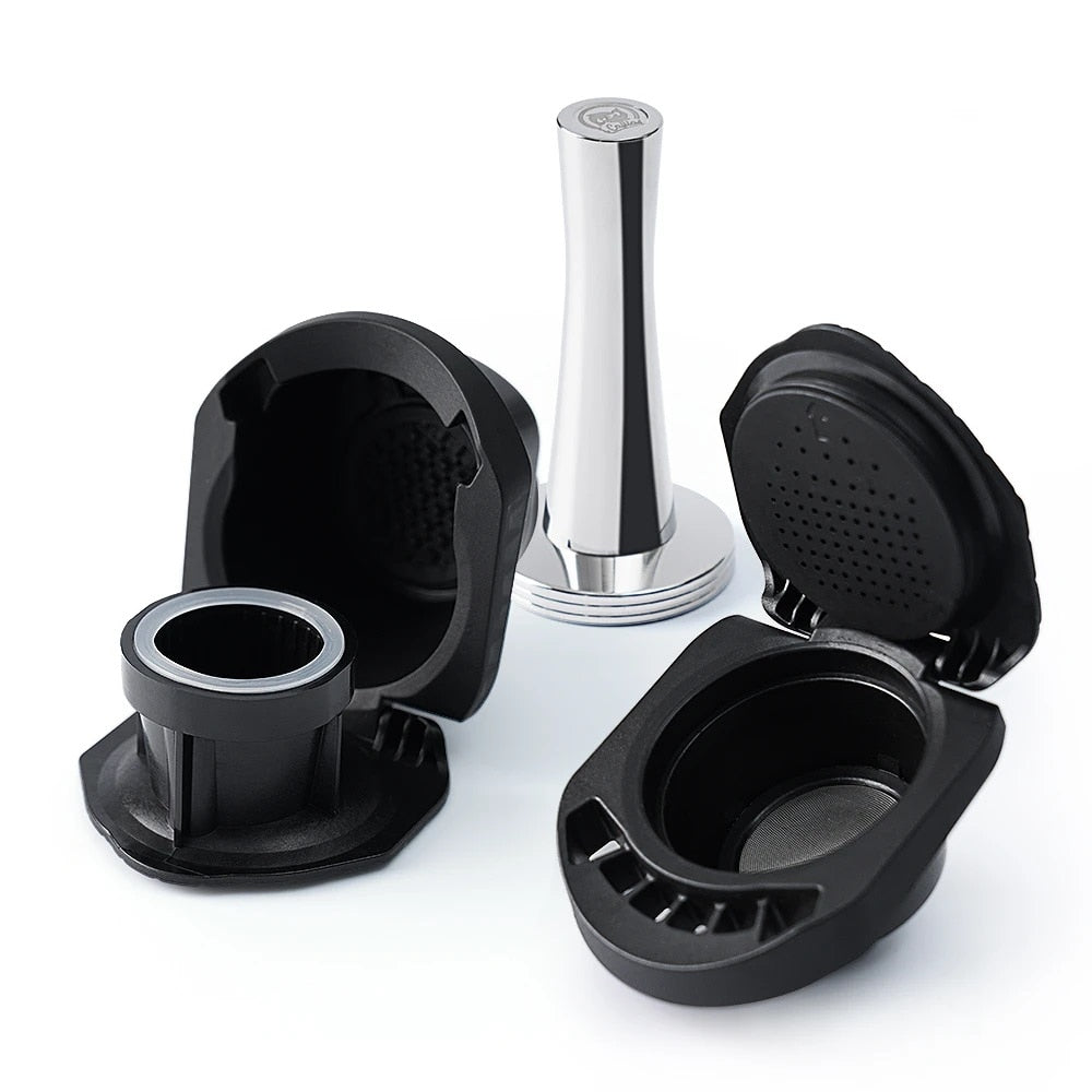 2 Coffee adaptors for Dolce Gusto NOW using coffee powder AND/OR Nespresso capsule