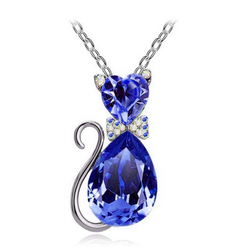 Crystal Cat Pendant