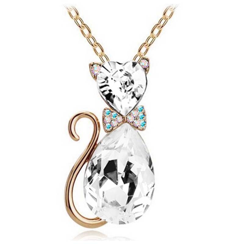 Crystal Cat Pendant