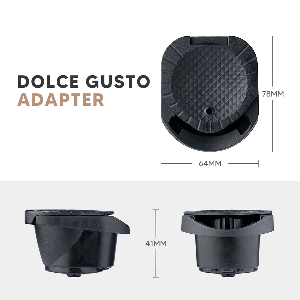 2 Coffee adaptors for Dolce Gusto NOW using coffee powder AND/OR Nespresso capsule