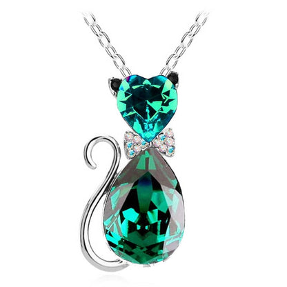 Crystal Cat Pendant