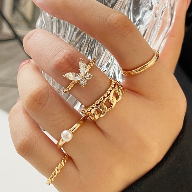 Rings Set For Women (Vintage Trendy Jewelry)💫